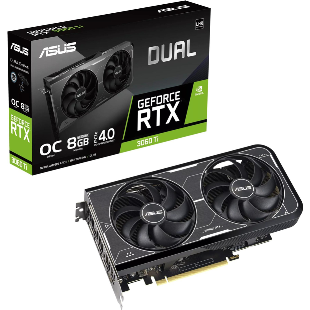 Видеокарта «Asus» RTX 3060 Ti DUAL OC Edition DUAL-RTX3060TI-O8GD6X