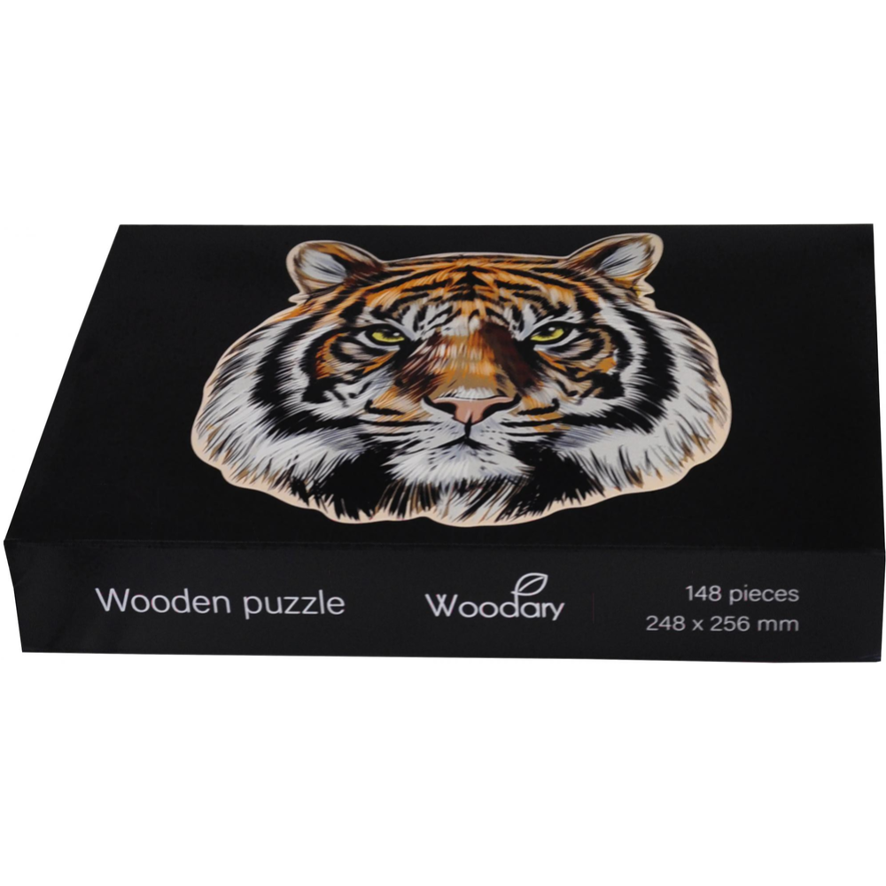 Деревянный пазл «Woodary» Тигр, 3170, цветной, 24.8х25.6 см