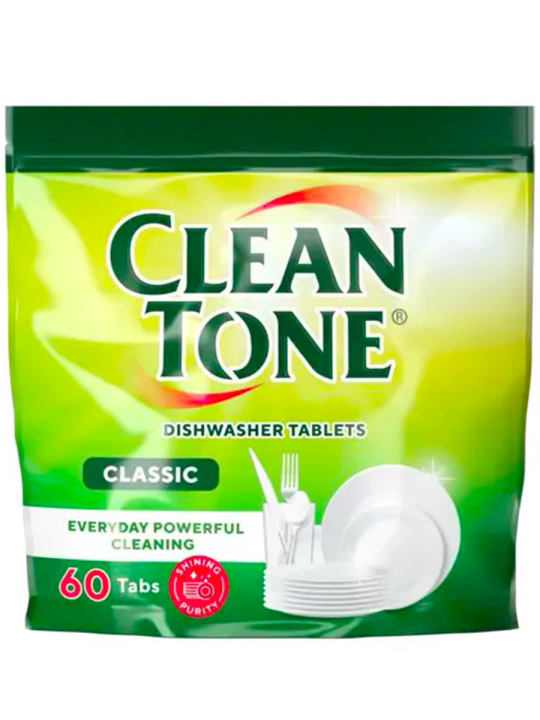 Таблетки для посудомоечных машин «Clean Tone» 60 шт