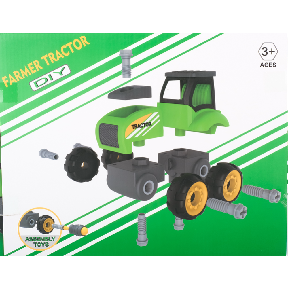 Игрушка-конструктор «Трактор с прицепом» A1362740W