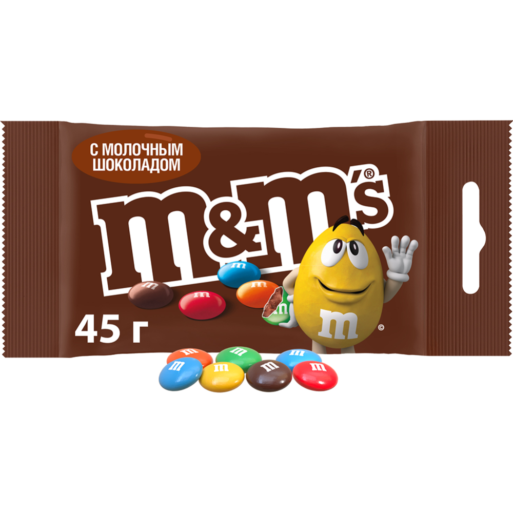 Драже «M&M's» с шоколадом, 45 г #0