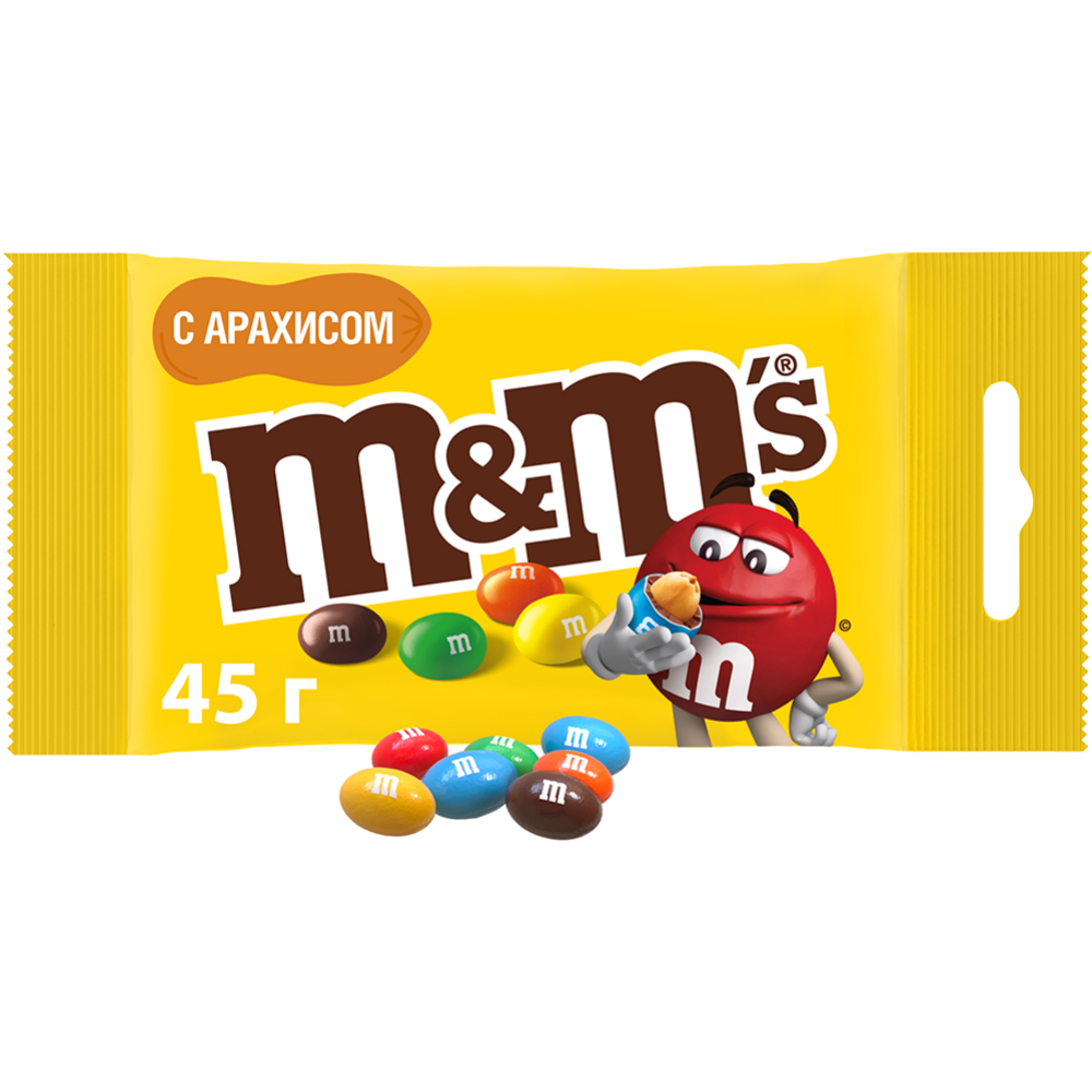 Драже «М&M's» с арахисом, 45 г #1