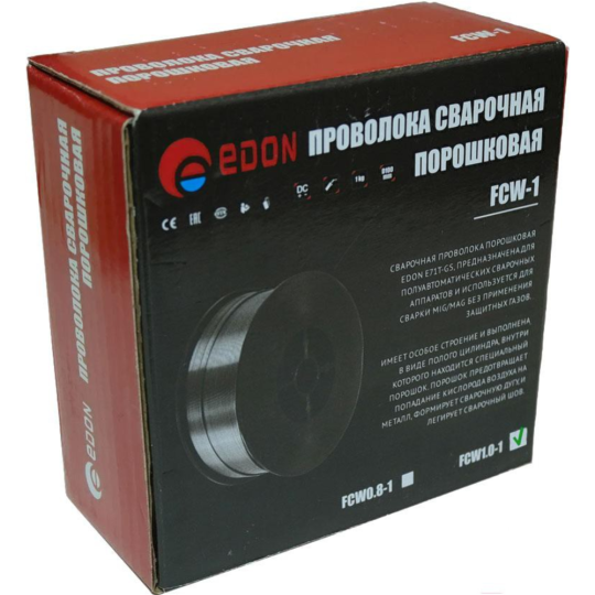 Проволока сварочная «Edon» FCW1.0-1, 80090101009