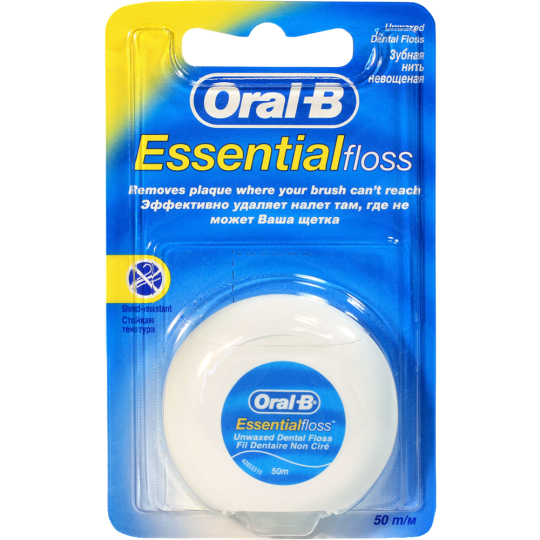 Зубная нить «Oral B» essential floss, 50 м