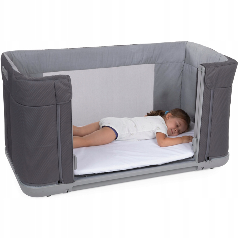 Кроватка «Chicco» Next2Me Forever Moon Grey, 00079650770000