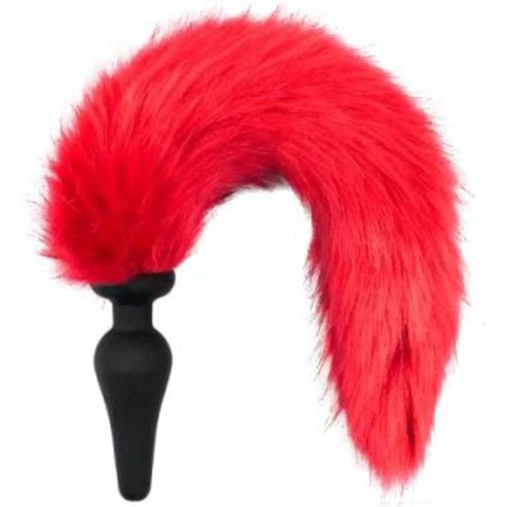 Пробка интимная «Kissexpo» Furry Fox, 272002207, красный хвостик, 46 см