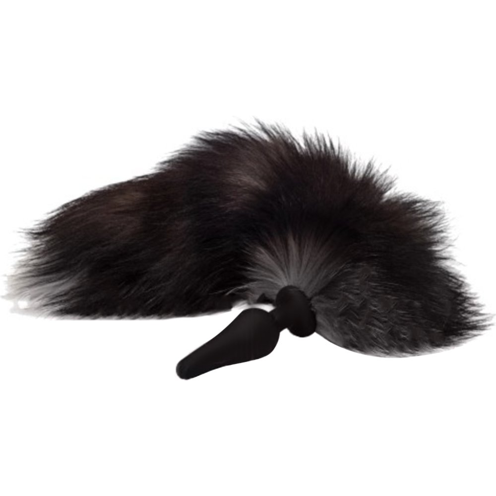 Пробка интимная «Kissexpo» Furry Fox, 272401207, черный хвостик, 51 см