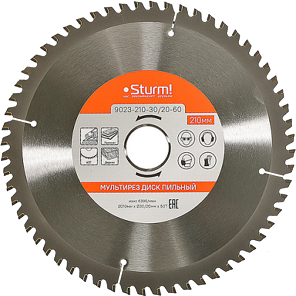 Пильный диск «Sturm» 9023-210-30/20-60, 210х20х2.6 мм