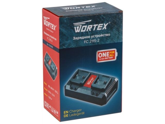 Зарядное устройство WORTEX FC 2115-2(2 слота, 2 А + 2 А ,стандартная зарядка) Артикул: 0329182