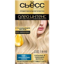 Краска для волос «Сьесc Oleo Intense» яркий блонд, 9-10.