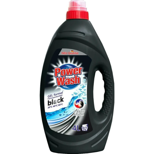 Гель для стирки «Power Wash» Black, для черного, 4 л