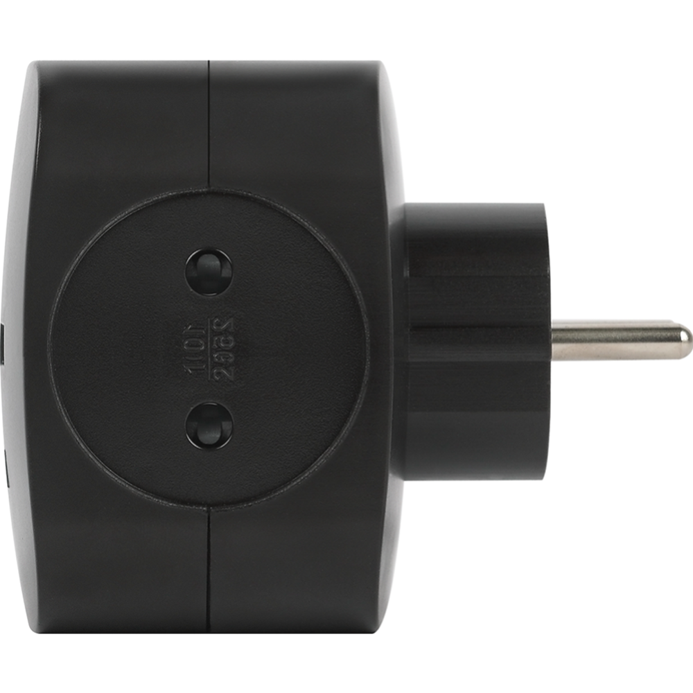 Электрический разветвитель «ЭРА» SP-4-USB-B, Б0049536, черный