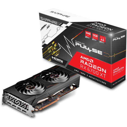 Видеокарта «Sapphire» Radeon RX 6700 XT Pulse 12GB, 11306-09-20G