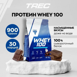 Протеин сывороточный Trec Nutrition Whey 100 900 г Шоколад