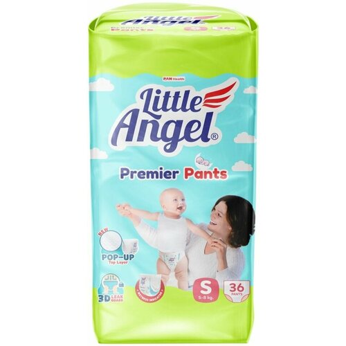 Подгузники-трусики Little Angel Premier Jumbo Small детские S 4-8 кг 36шт