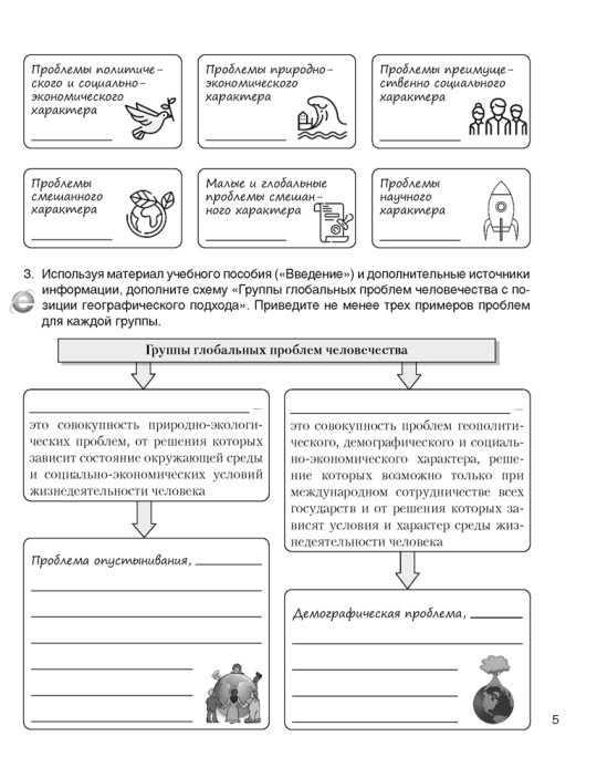 География. Глобальные проблемы человечества. 11 класс. Рабочая тетрадь  2-е издание 2022