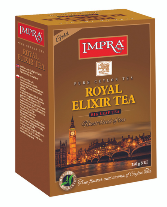 Чай черный крупнолистовой IMPRA ROYAL ELIXIR TEA GOLD , 250 грамм