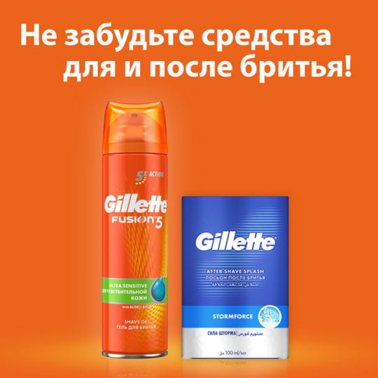 Станок для бритья «Gillette Fusion» 2 кассеты