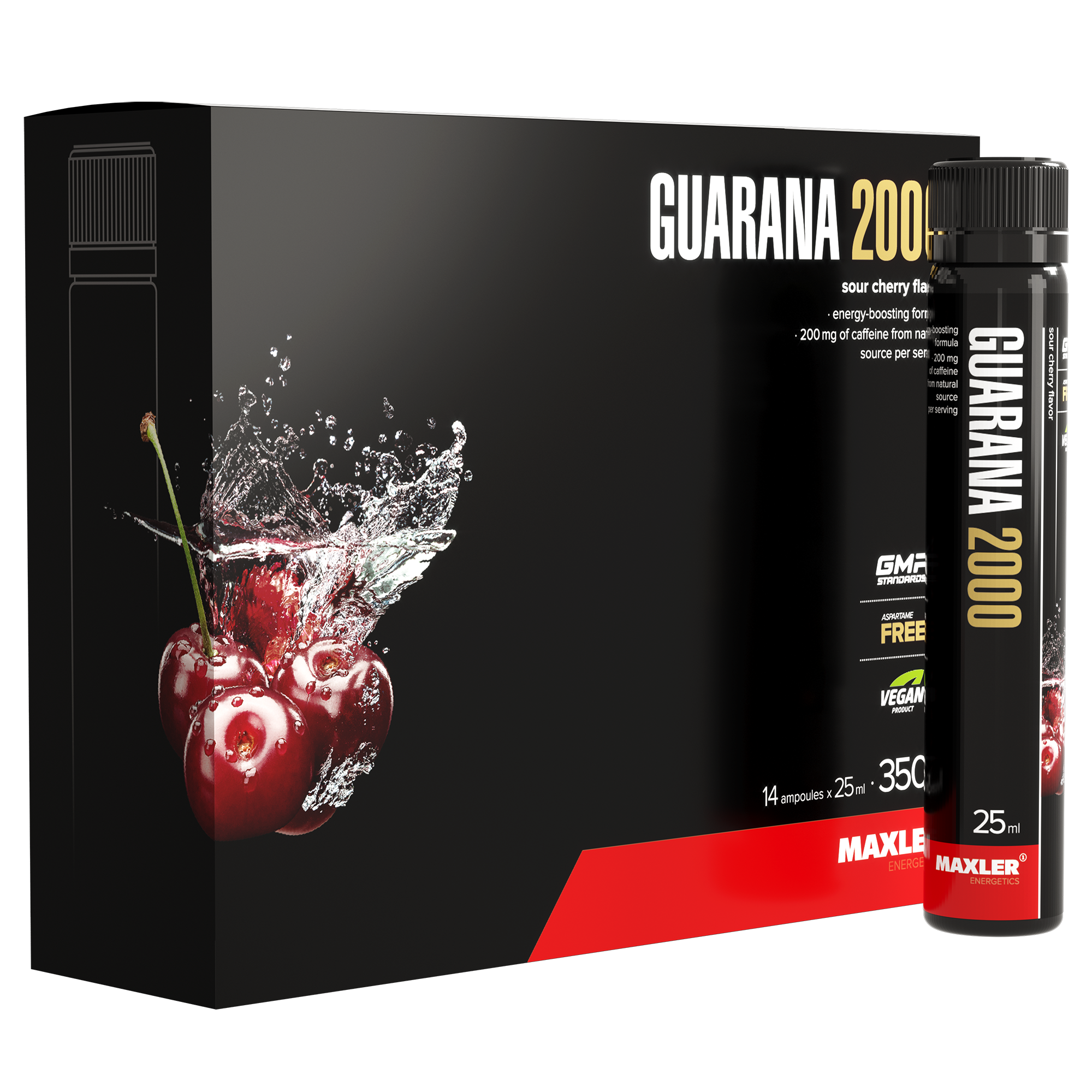 Гуарана Maxler Guarana 2000 14x25 ml - Cherry