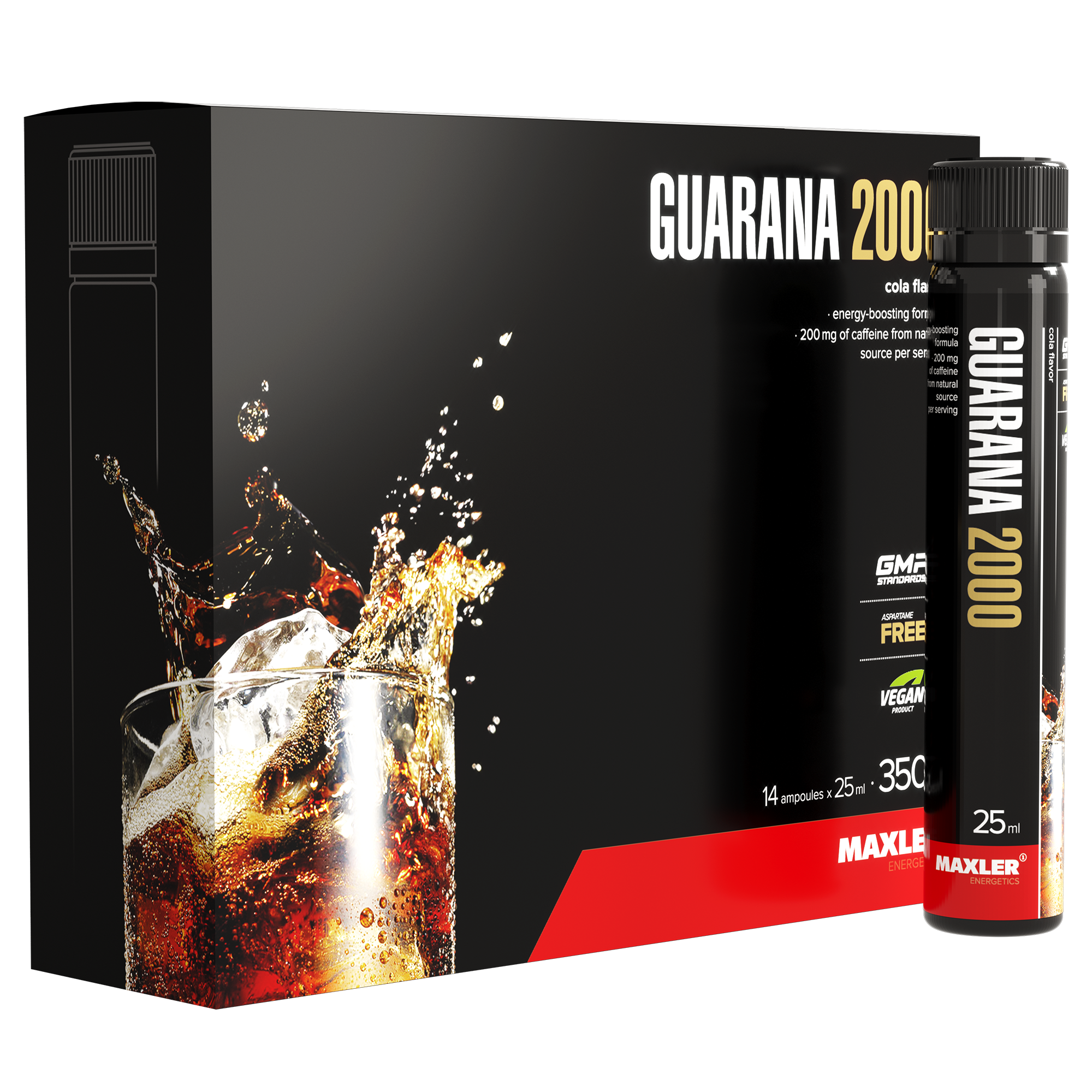 Гуарана Maxler Guarana 2000 14x25 ml - Cola