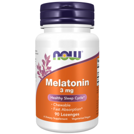 Мелатонин Now Foods Melatonin, 3 мг, 90 паст.