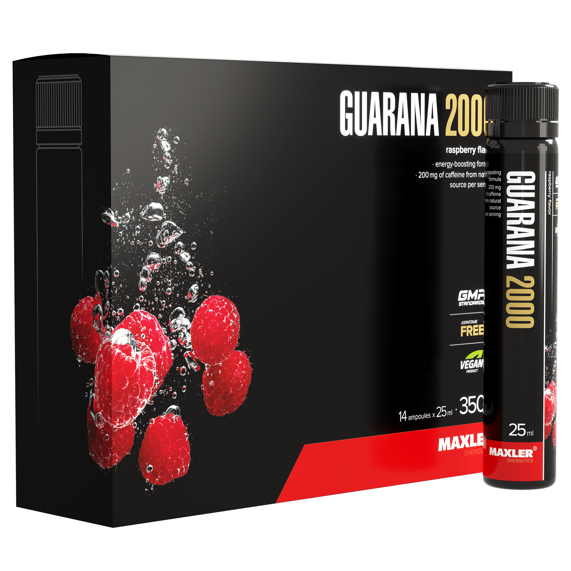 Гуарана Maxler Guarana 2000 14x25 ml - Raspberry