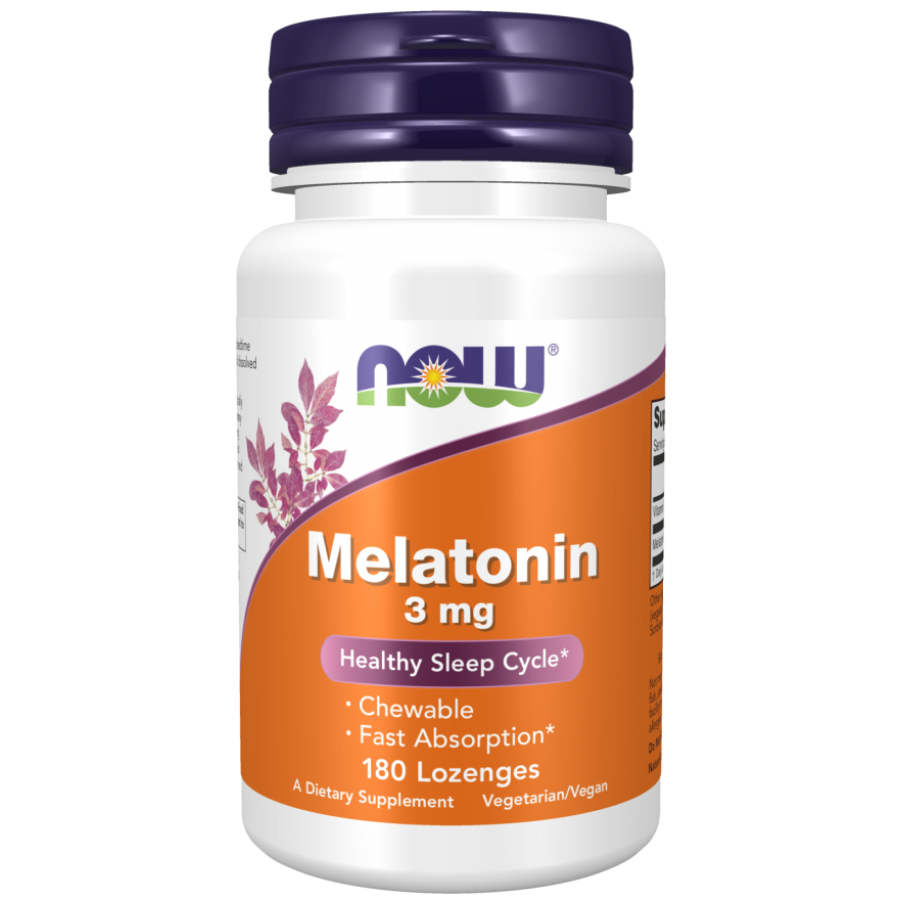 Мелатонин Now Foods Melatonin, 3 мг, 180 паст.