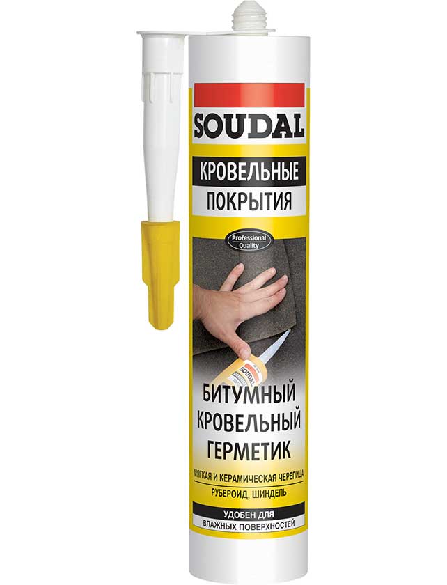 Герметик битумный для кровли SOUDAL SOUDAFALT Roof 280мл