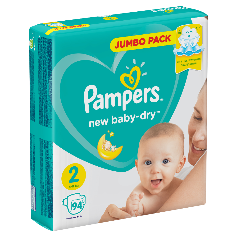 Подгузники детские «Pampers» New Baby-Dry, размер 2, 4-8 кг, 94 шт #4