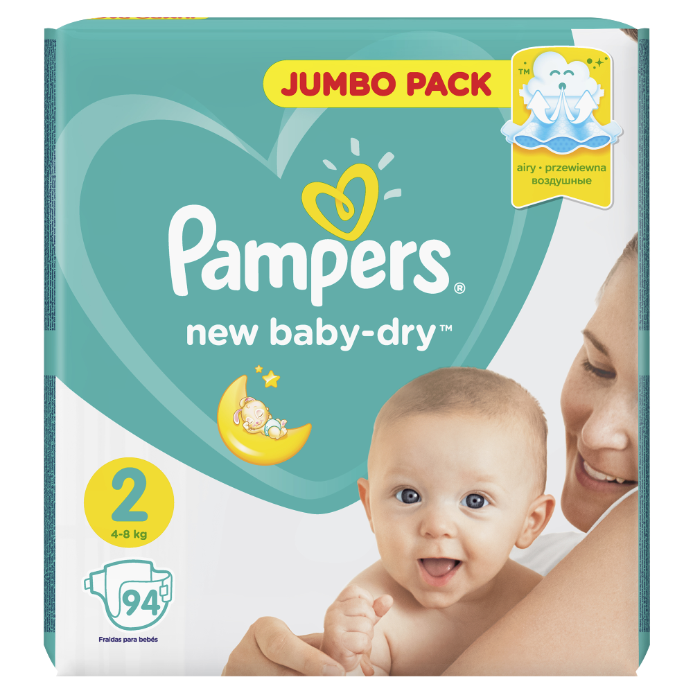 Подгузники детские «Pampers» New Baby-Dry, размер 2, 4-8 кг, 94 шт #5