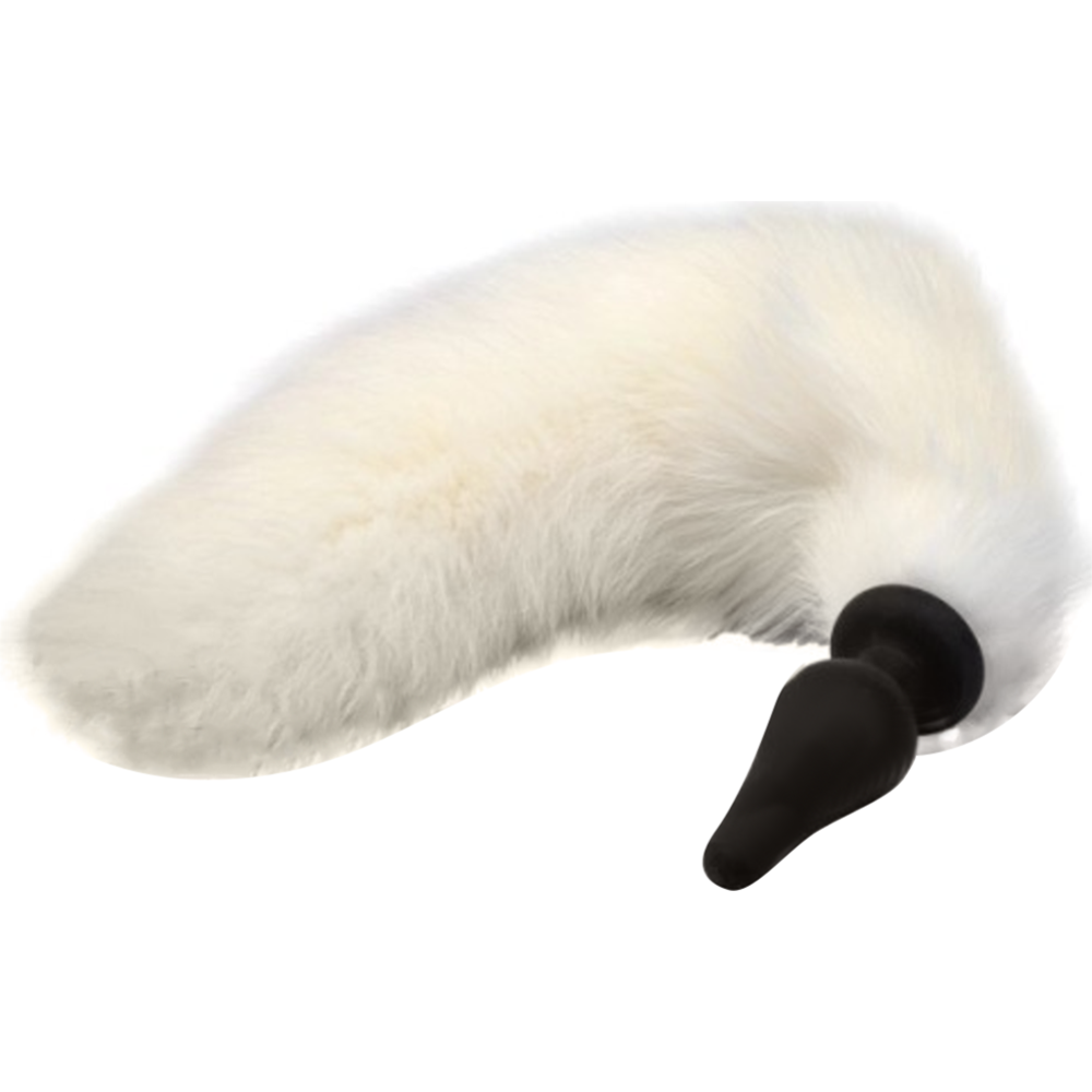 Пробка интимная «Kissexpo» Furry Fox, 271101207, белый хвостик, 51 см