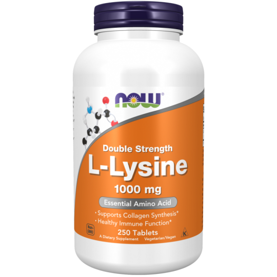 Лизин Now Foods L-lysine, 1000 мг, 250 табл.