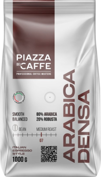 Кофе в зернах Piazza del Caffe Arabica Densa 1 кг