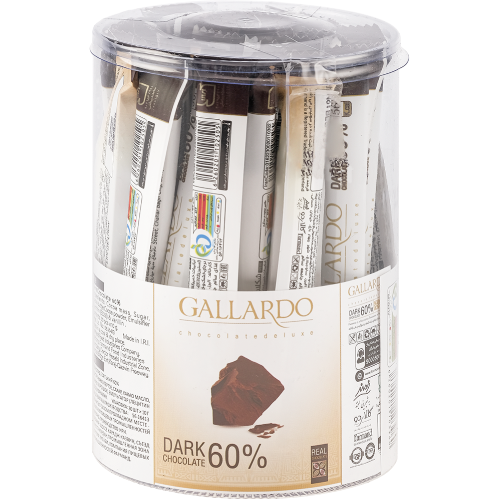 Шоколад темный «Farmand» Gallardo, палочки, 300 г