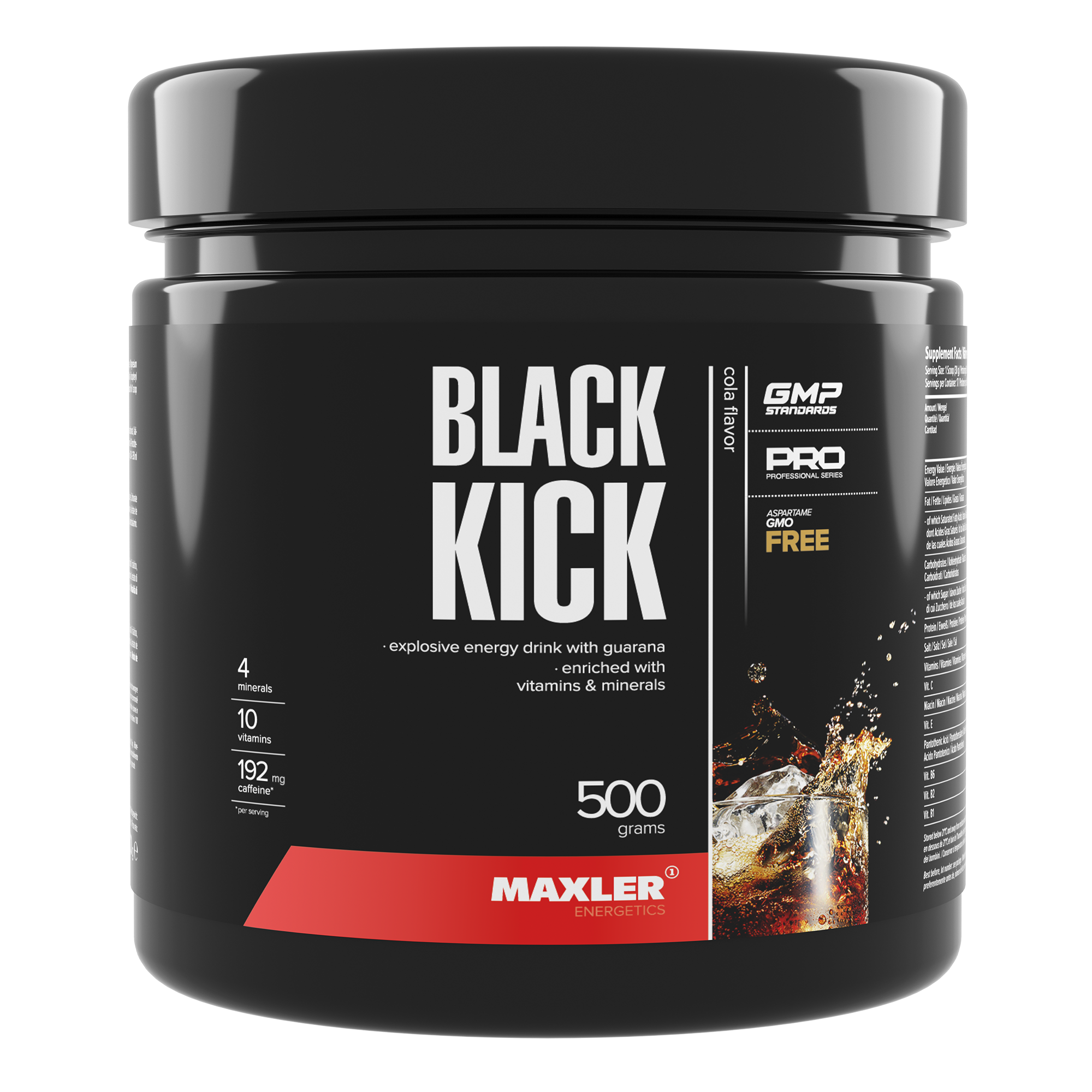 Энергетик Maxler Black Kick 500 g (can) - Сola