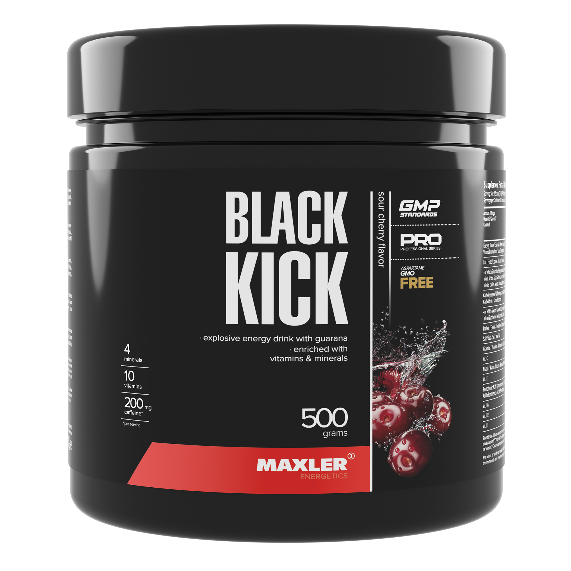 Энергетик Maxler Black Kick 500 g (can) - Cherry