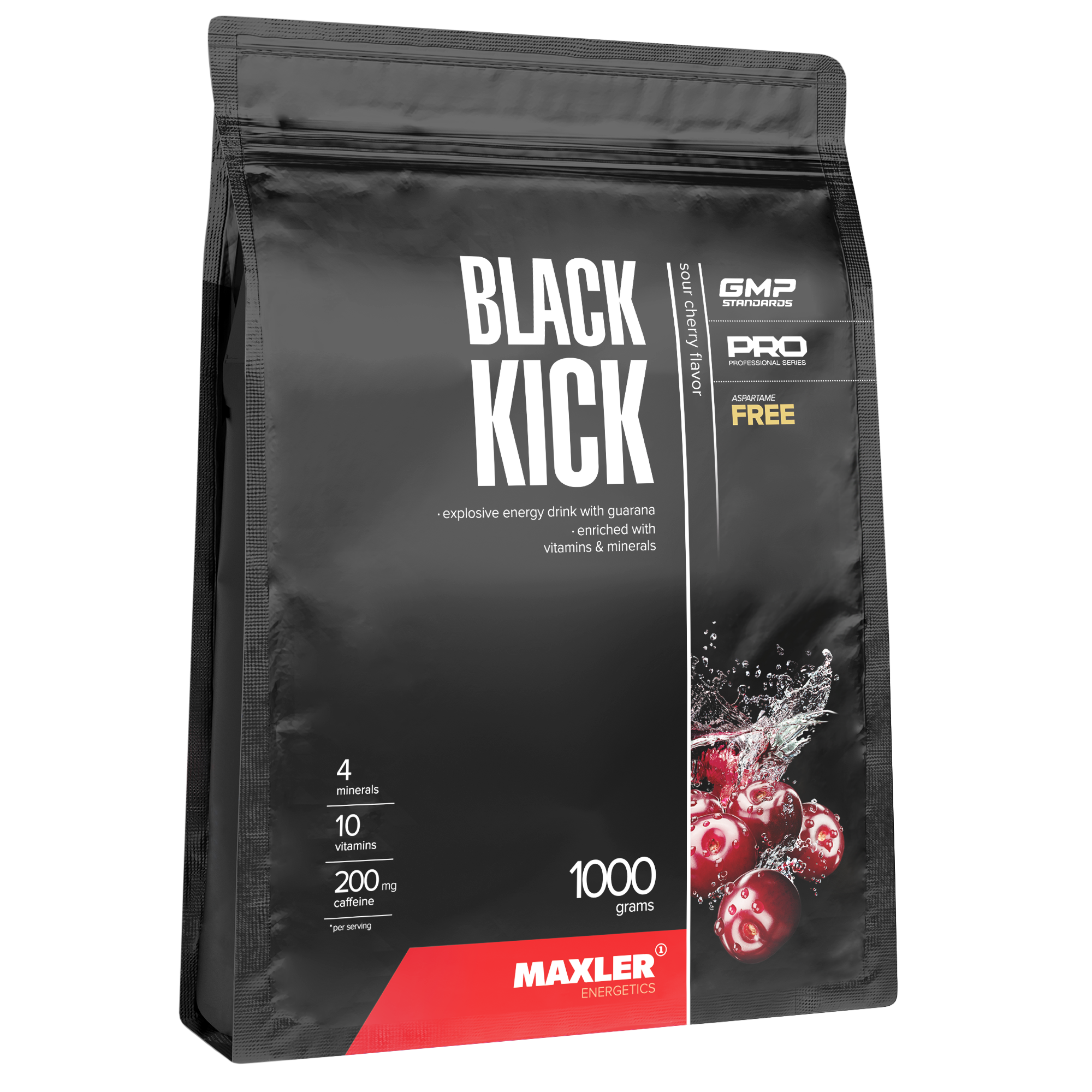 Энергетик Maxler Black Kick 1000 g (bag) - Cherry