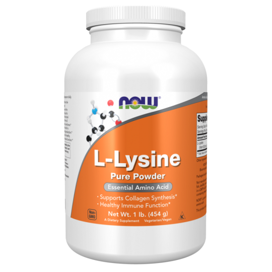 Лизин Now Foods L-Lysine Powder, 454 гр.