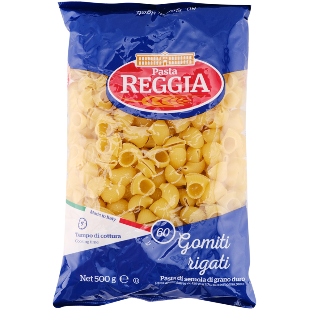 Макаронные изделия «Reggia» гомити ригати, 500 г #0
