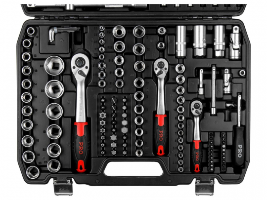 Набор головок и бит 172пр. 1/4",3/8",1/2" PRO STARTUL STUTTGART (PRO-172S) (6 граней) (PRO-172S)