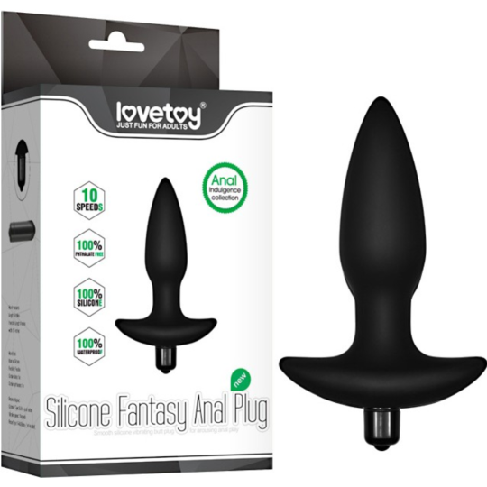 Вибропробка «LoveToy» Silicone Fantasy Anal Plug, LV2604