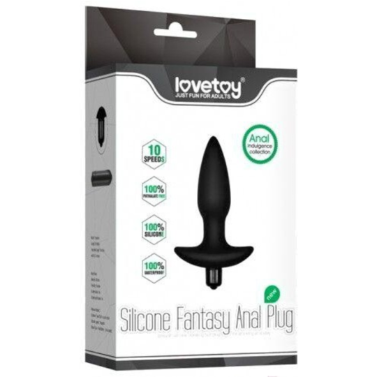 Вибропробка «LoveToy» Silicone Fantasy Anal Plug, LV2604