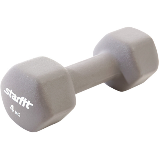 Гантель «Starfit» DB-201, серый, 4 кг