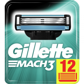 Смен­ные кас­се­ты для бритья «Gillette» Mach 3, 12 шт