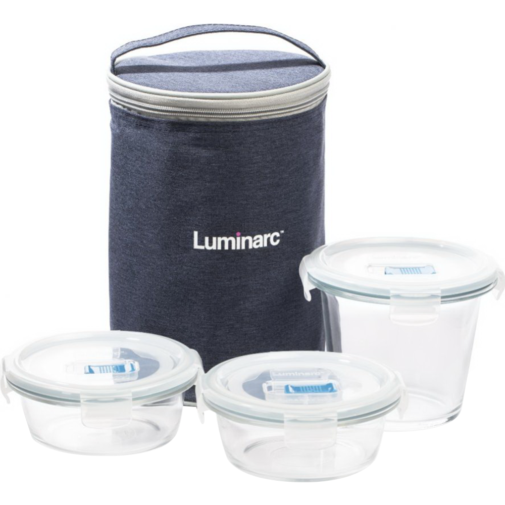 Набор контейнеров «Luminarc» Purebox, P8951, с сумкой, 3 шт