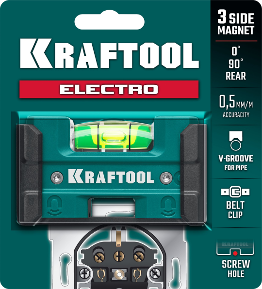 Уровень магнитный 76 мм, KRAFTOOL Electrо (34786)