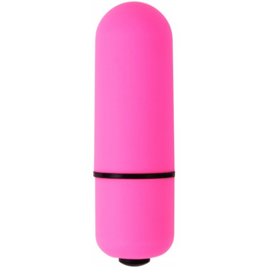 Розовая вибропуля X-Basic Bullet Mini Lovetoy с 10 режимами вибрации