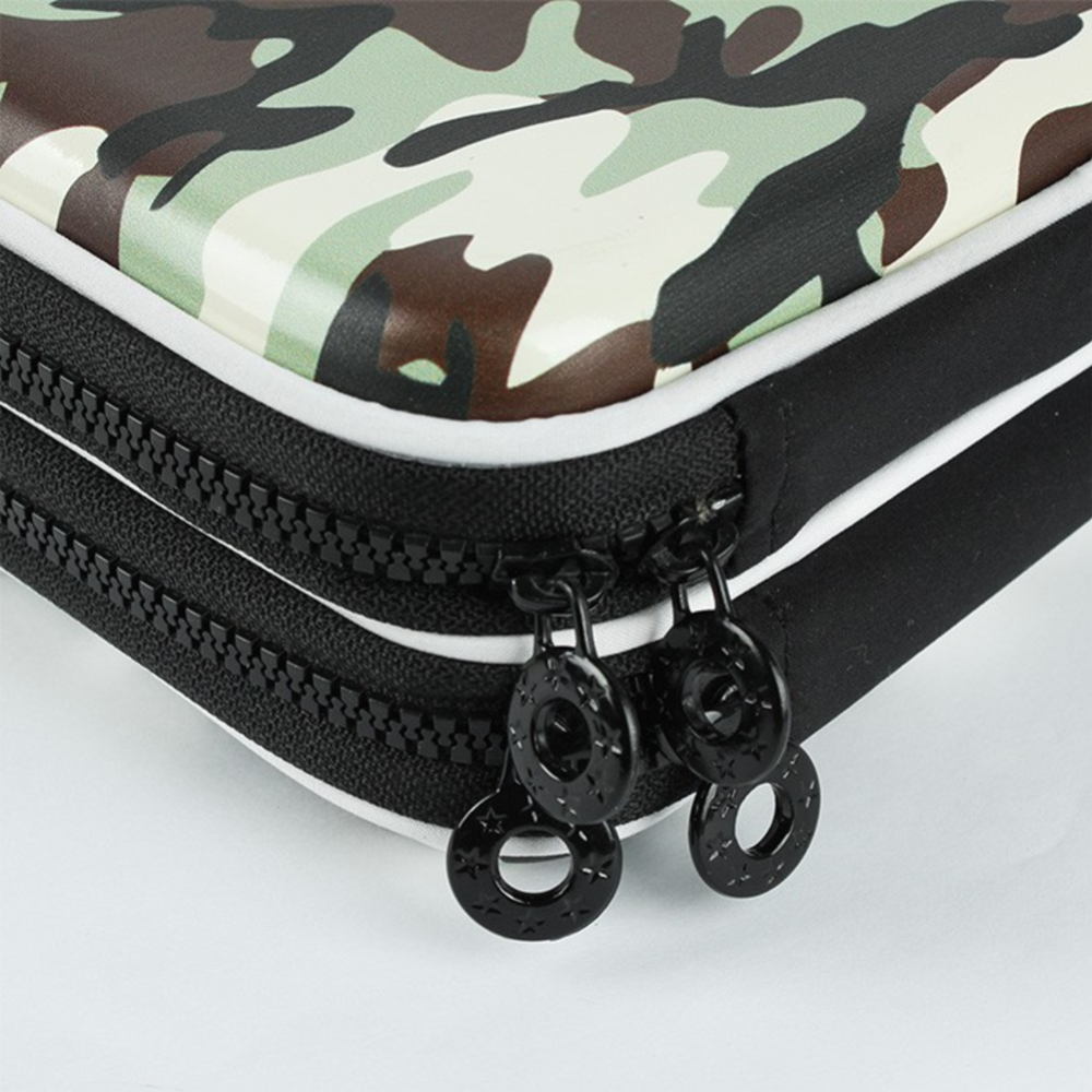 Пенал «Darvish» Camouflage, коричневый + 2 сувенирные ручки + POP IT, DV-LCH802-44