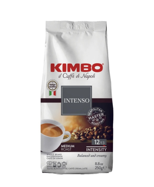 Кофе Kimbo в зернах "INTENSO", 250г.