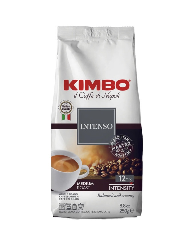 Кофе Kimbo в зернах "INTENSO", 250г.